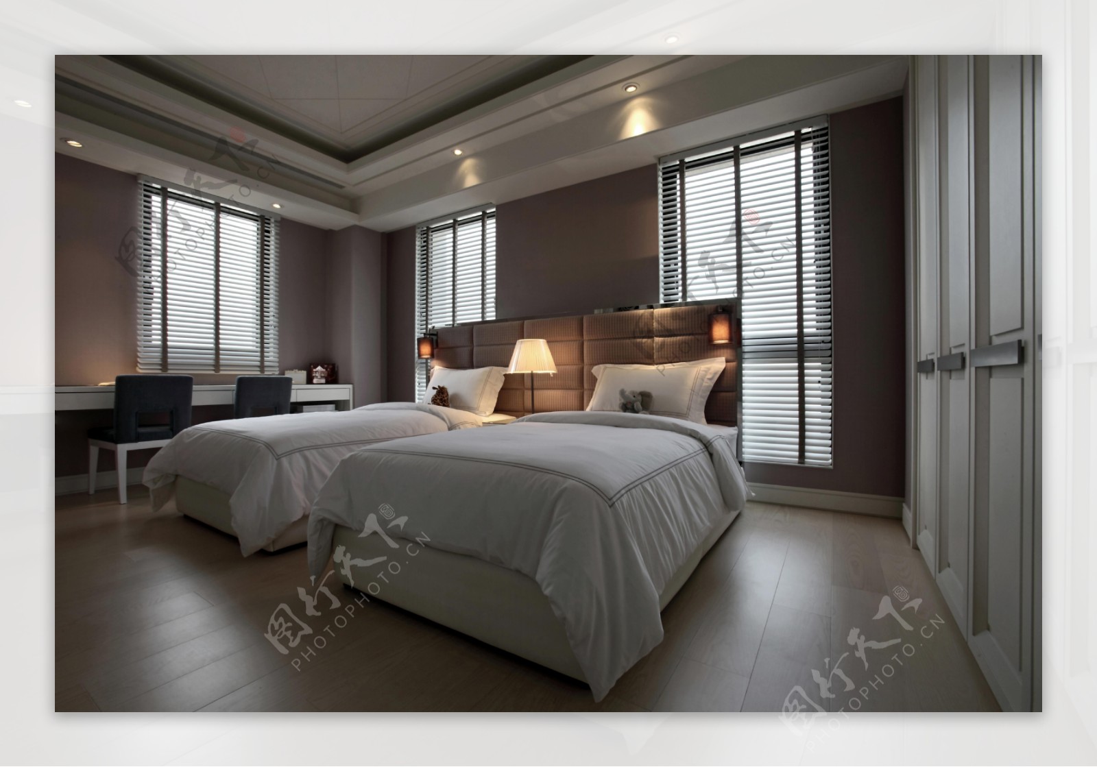 地中海卧室床效果图-上海装潢网