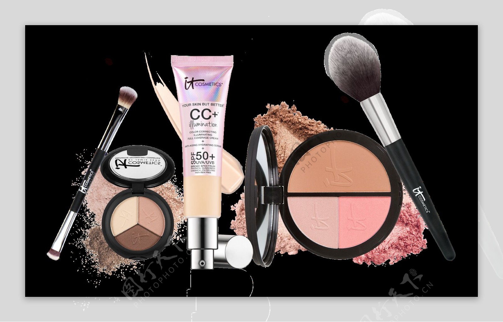各种化妆工具化妆品免抠png透明图层素材