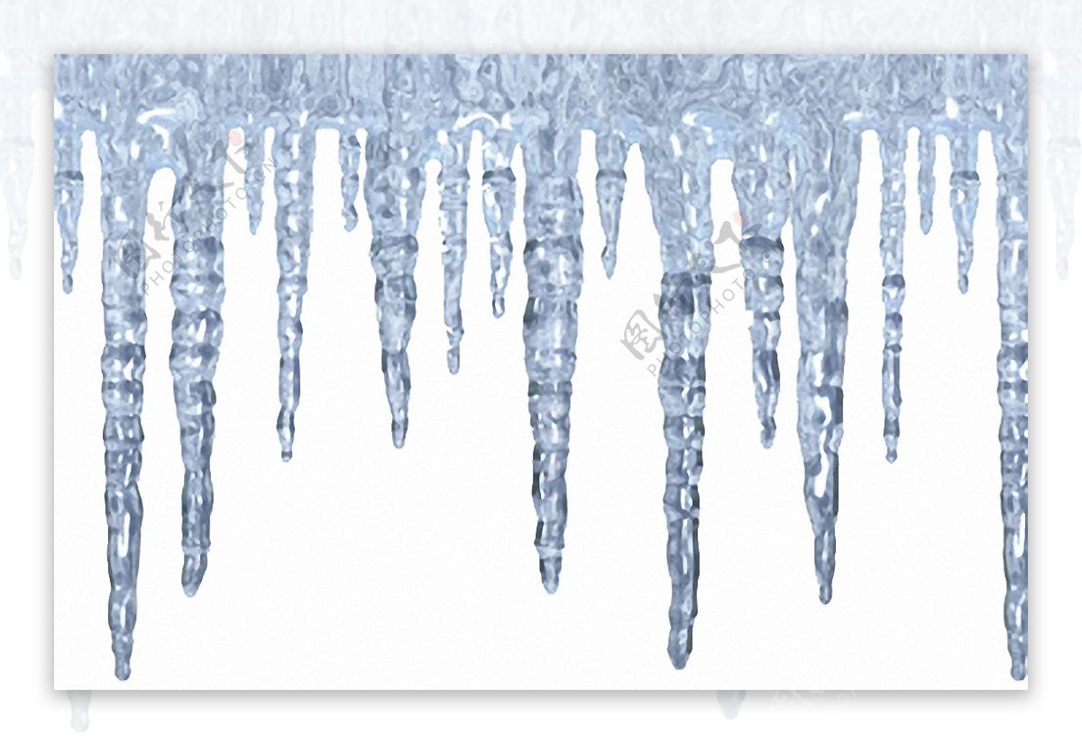 冰柱下垂图片免抠png透明图层素材