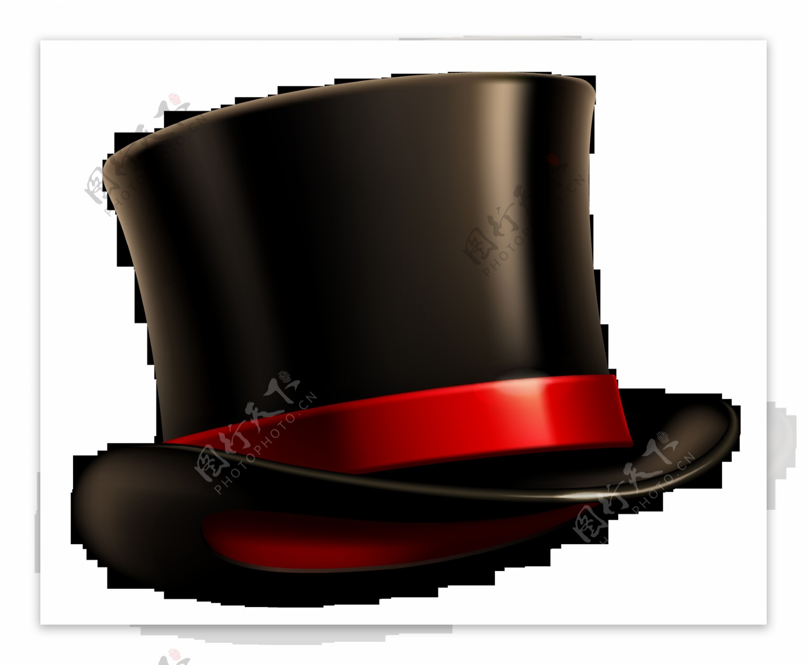 黑色漂亮魔术帽免抠png透明图层素材