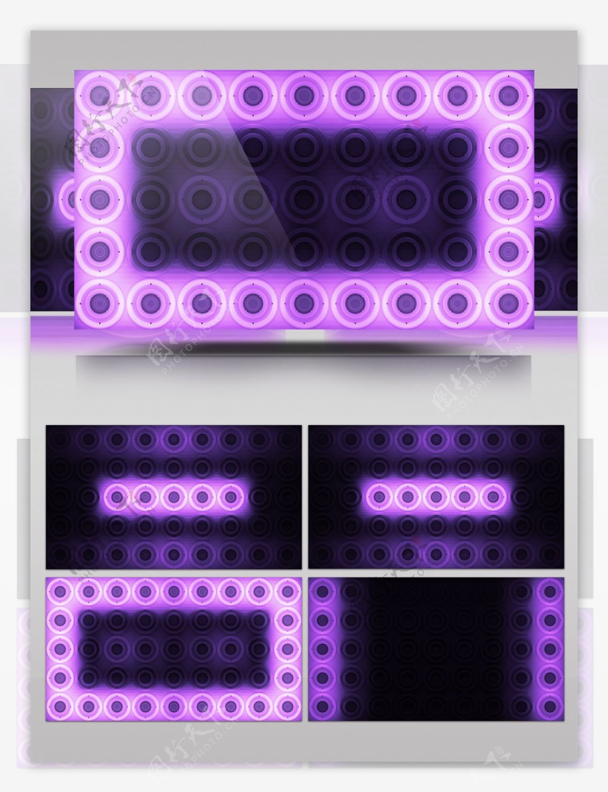紫色框图视频素材