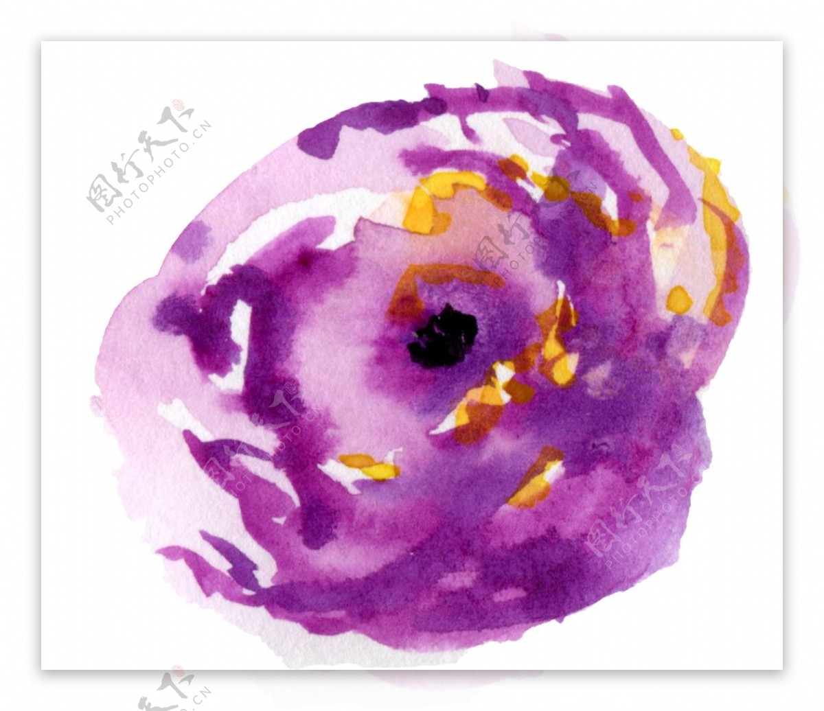 紫色芬芳花卉透明素材