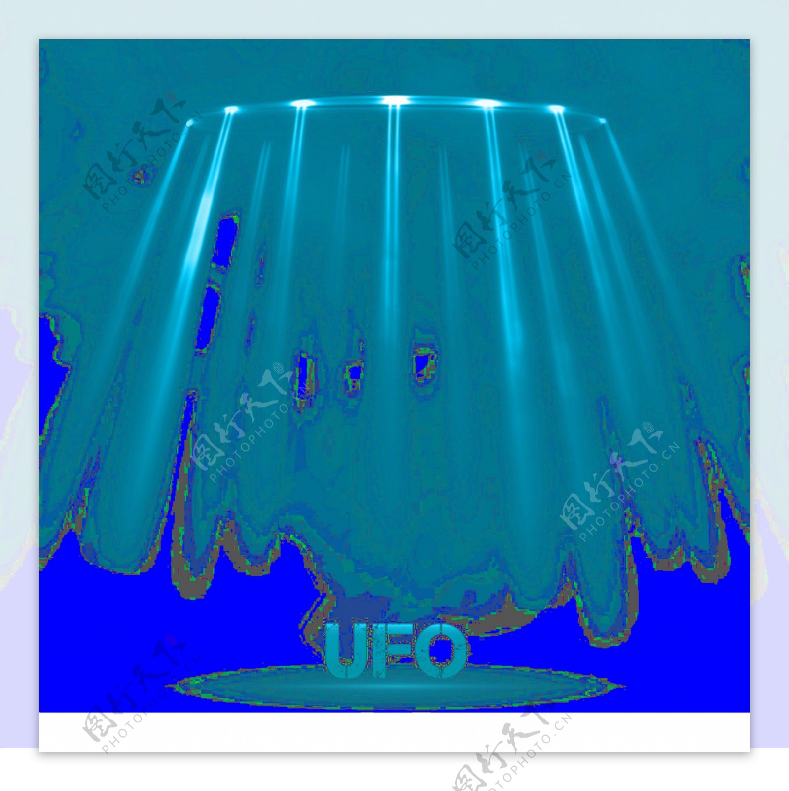 ufo飞碟装饰素材