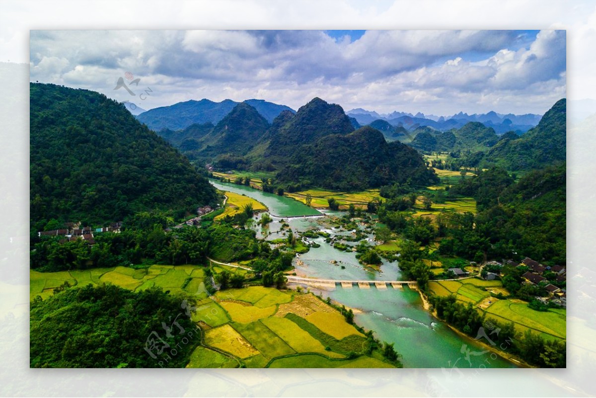 越南河流田地