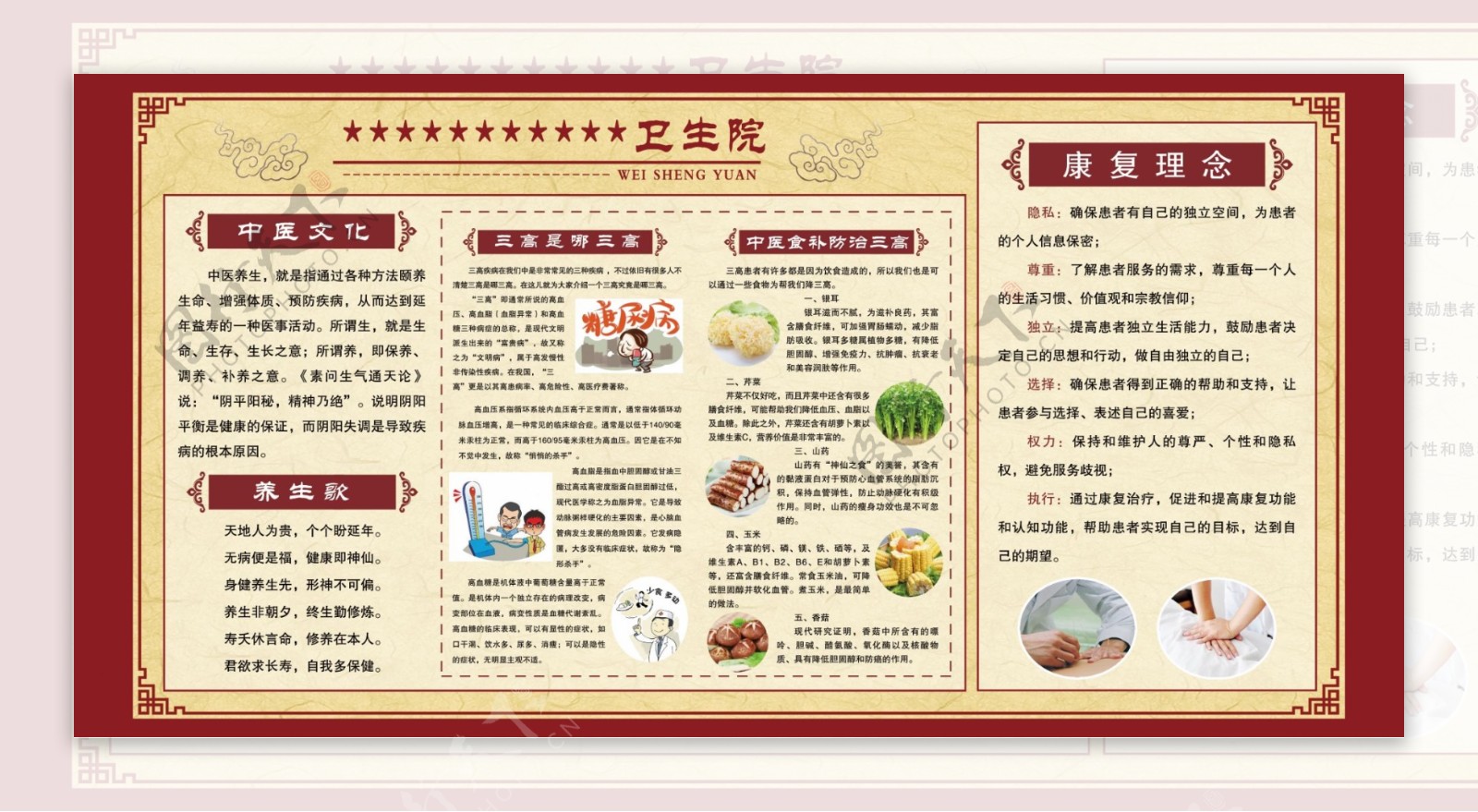 中医文化医疗宣传展板