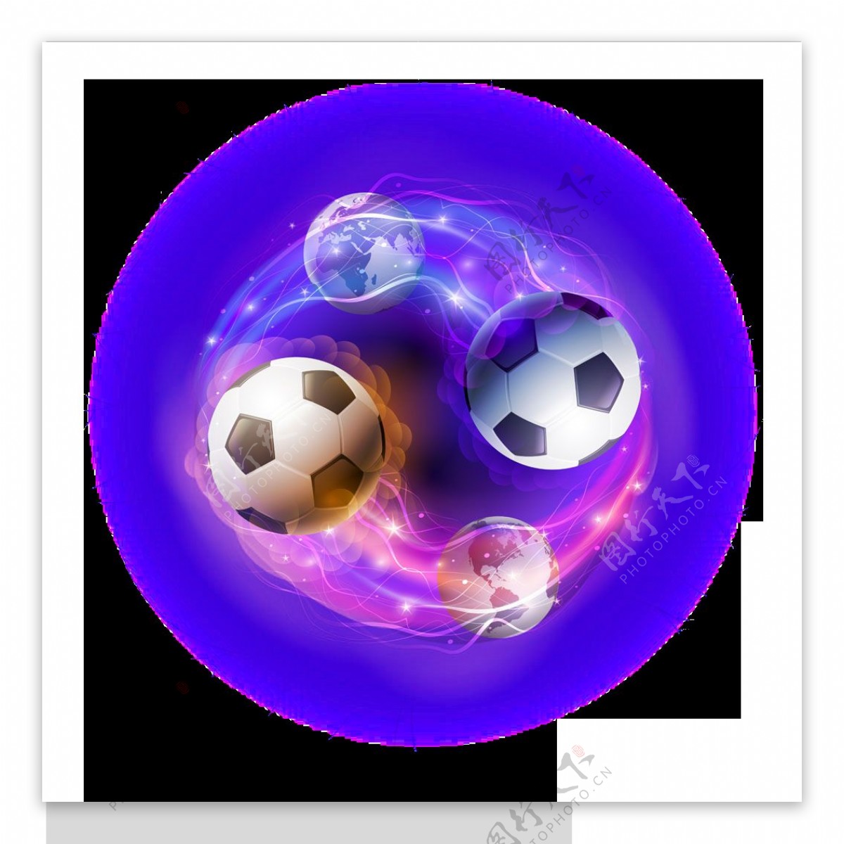 创意星际足球png元素