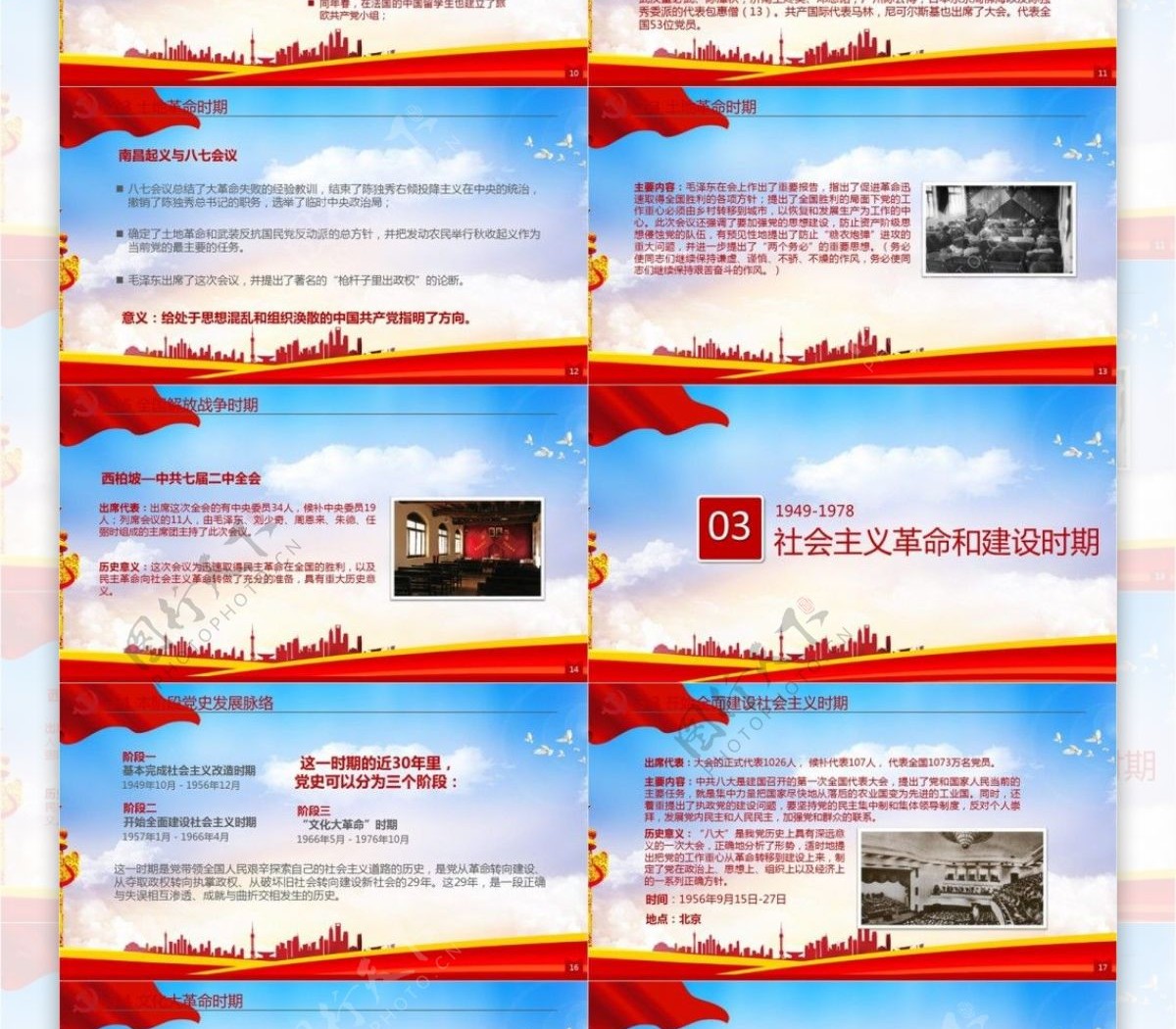 党的光辉历程中国党史宣讲中国光辉历程党政学习PPT模板范本