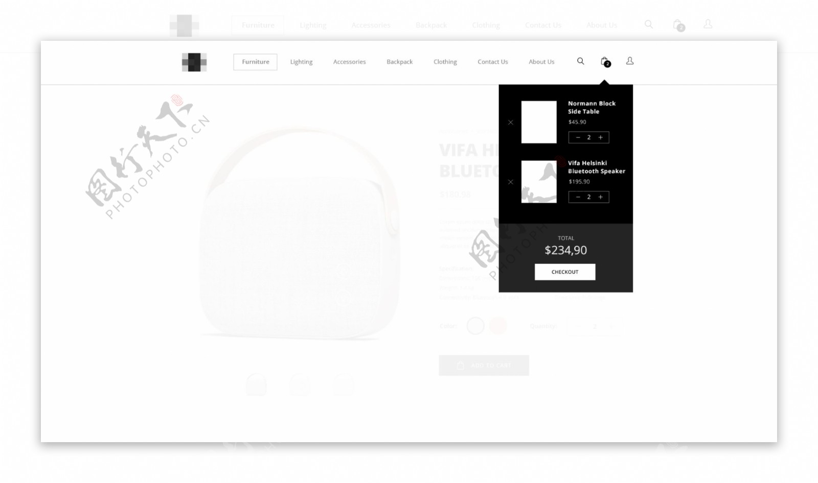 企业电子购物商城网站模板之网页下拉框