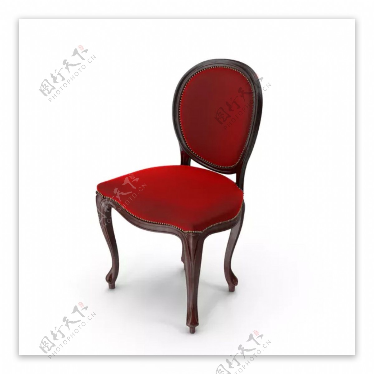 红色复古椅子设计