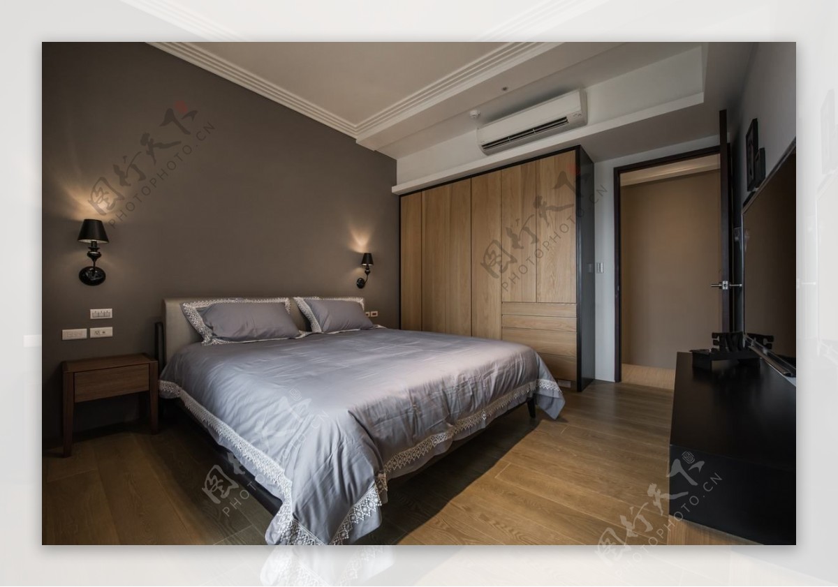 木质现代设计卧室效果图