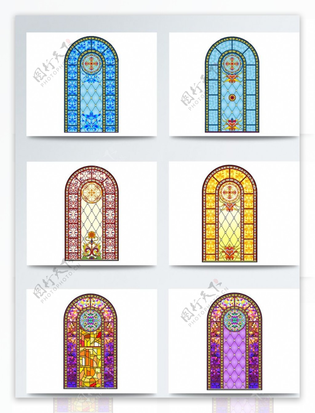 欧式窗户时尚古典设计装饰元素
