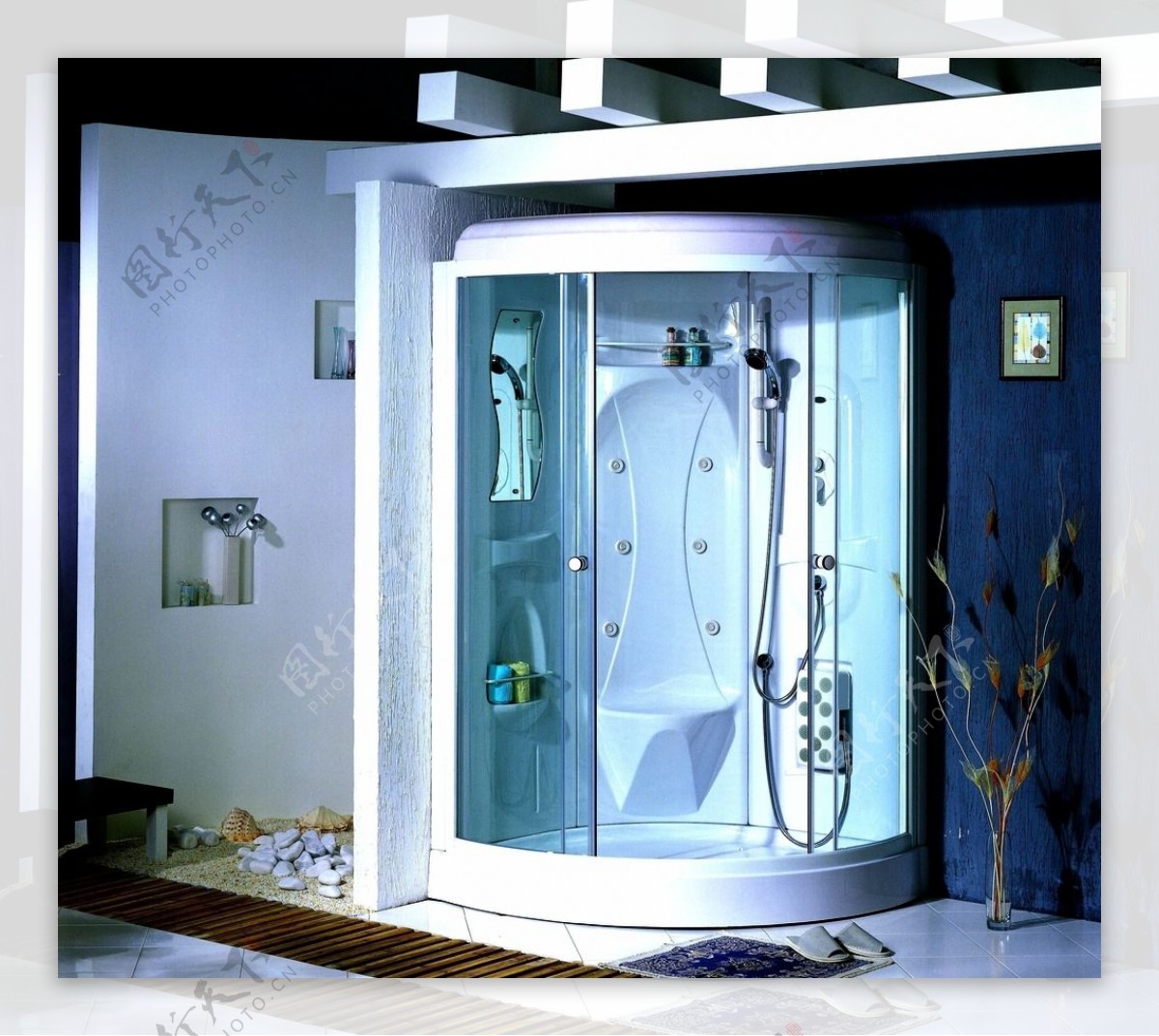 淋浴房卫浴玻璃居家装饰
