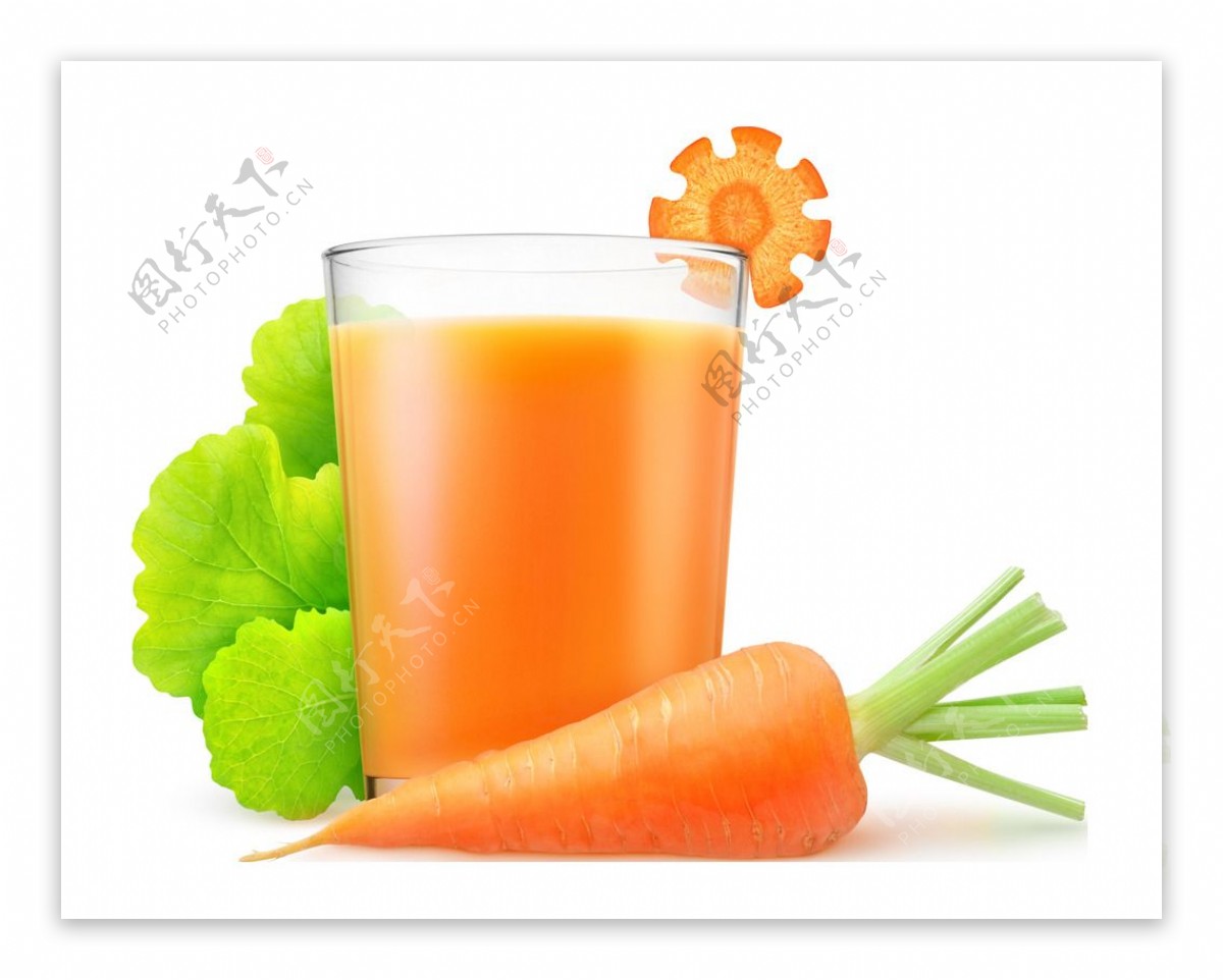 红萝卜生菜健康蔬菜汁PNG元素