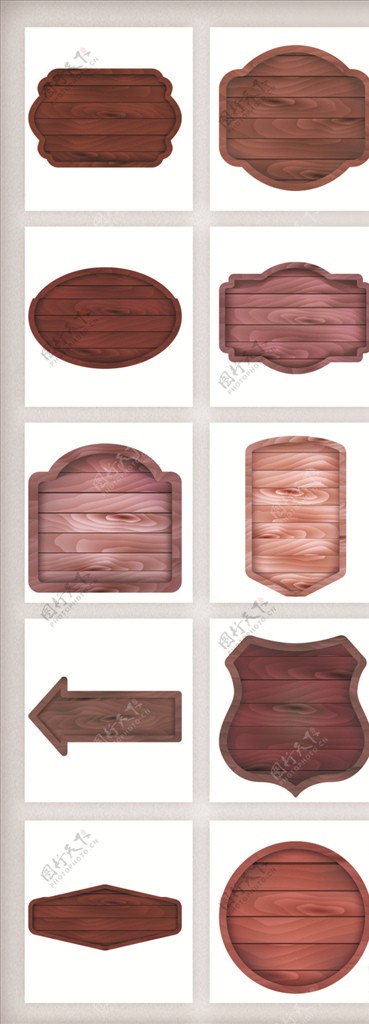 欧式红橡木质材料素材png