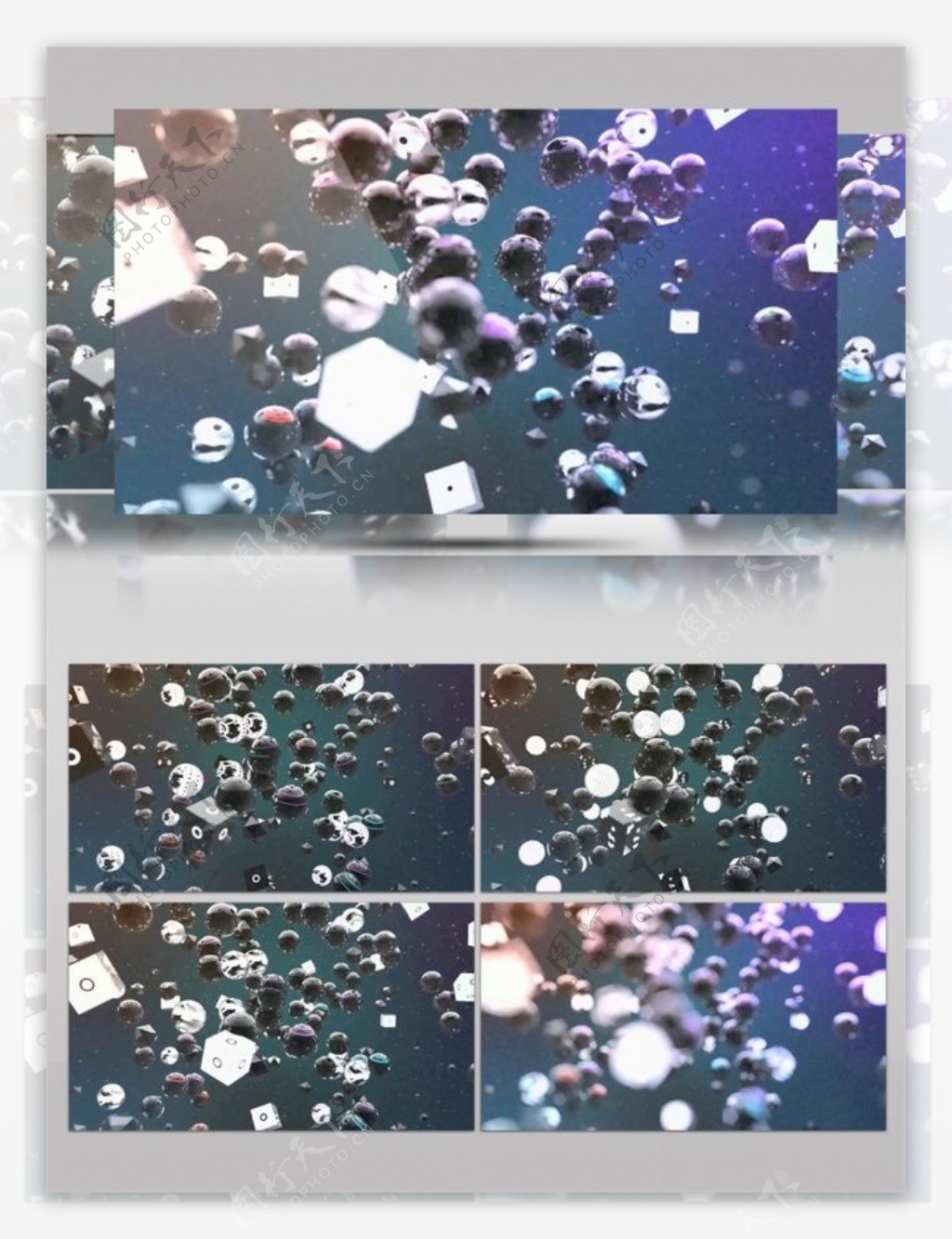 紫色气泡宇宙动态视频素材