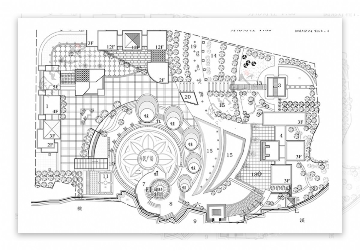 艺术中心规划方案CAD图纸