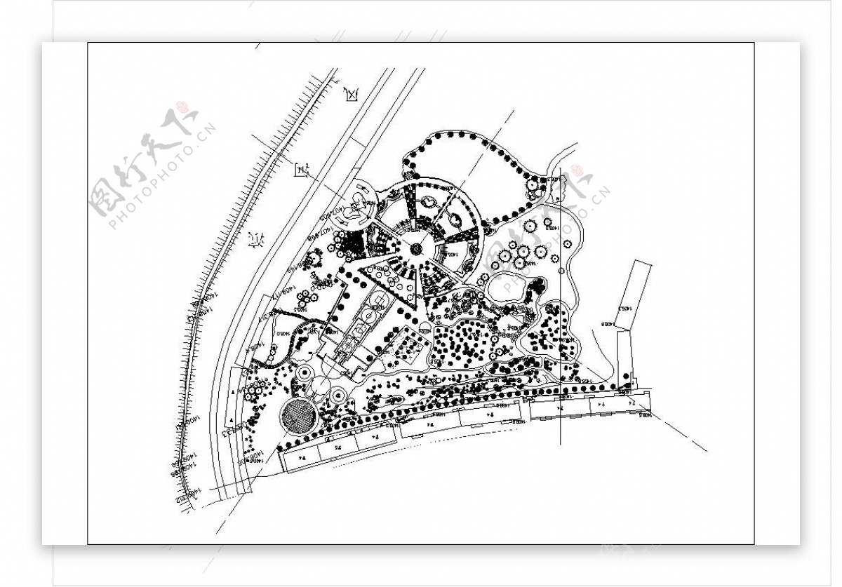 最新休闲娱乐广场景观设计施工图