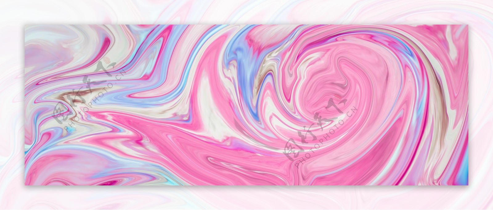 粉色流体渐变大理石纹理背景展板设计