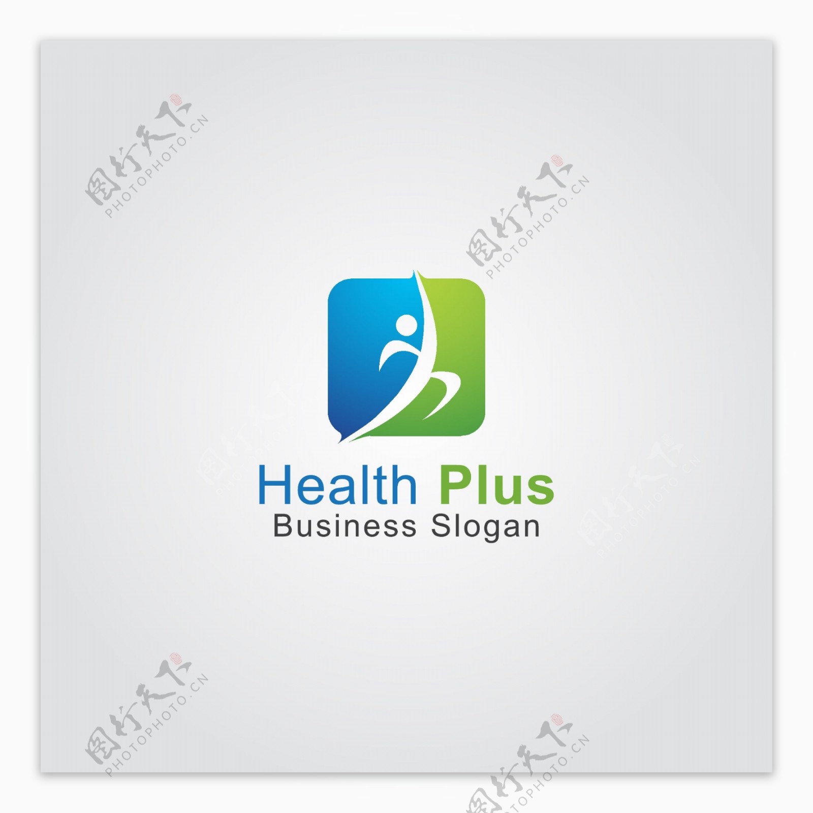 人类健康标志设计logo模板