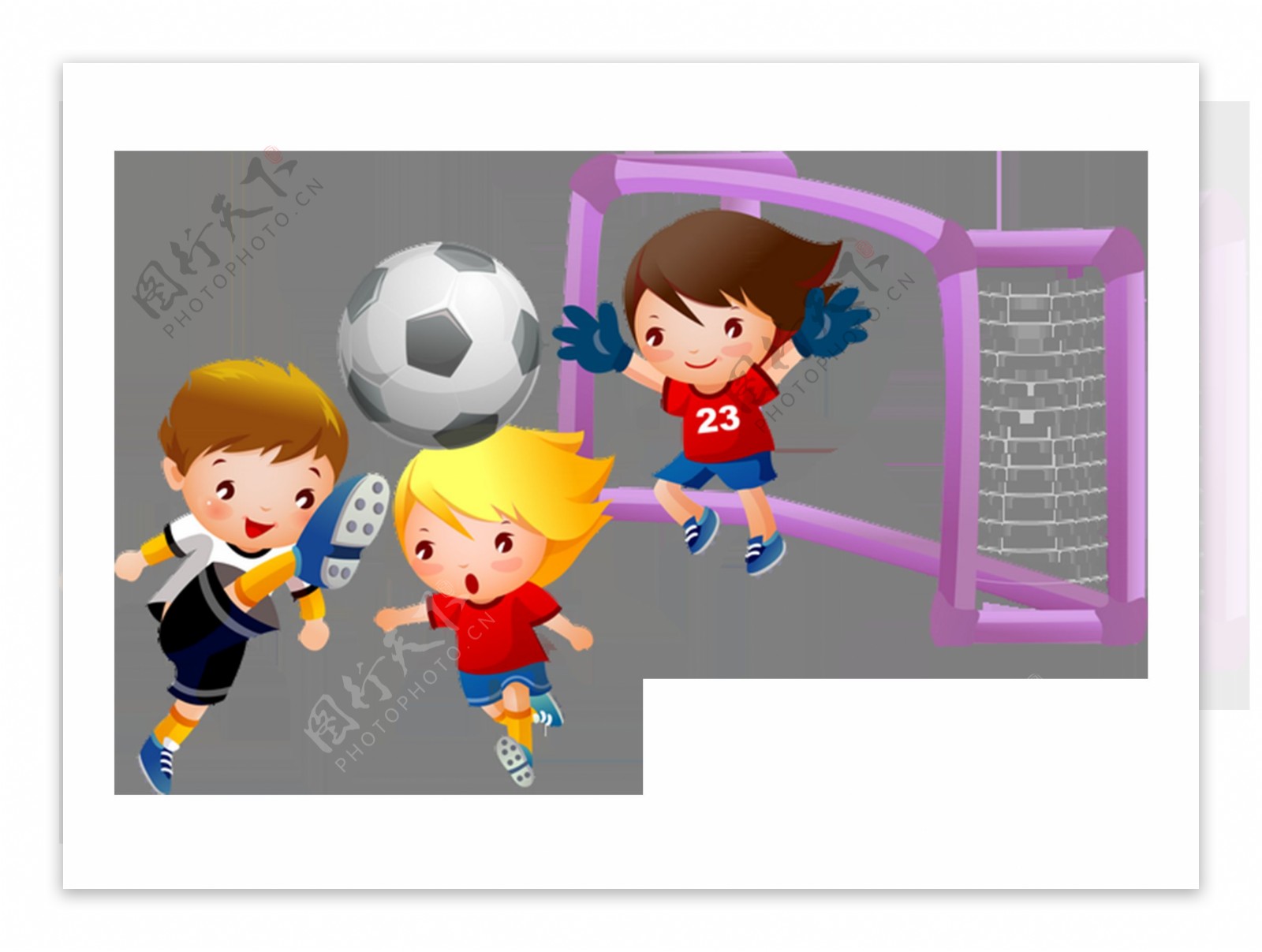 3个草地上踢足球的男孩设计图__动漫人物_动漫动画_设计图库_昵图网nipic.com