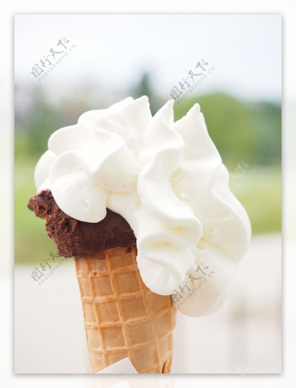 甜筒奶油冰激凌图片素材-编号22905081-图行天下