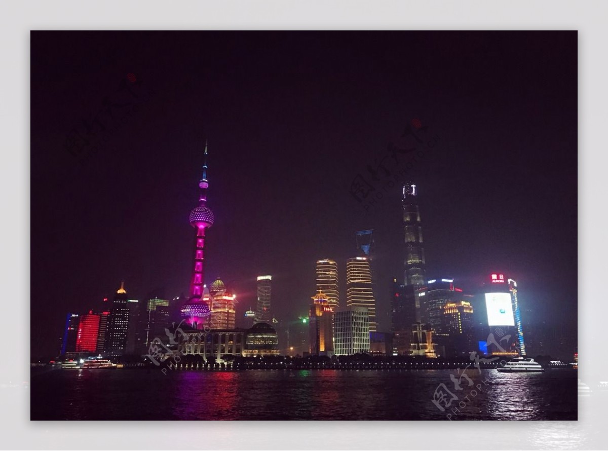 上海陆家嘴灯光夜景