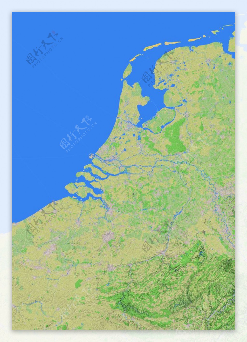 荷兰地形图