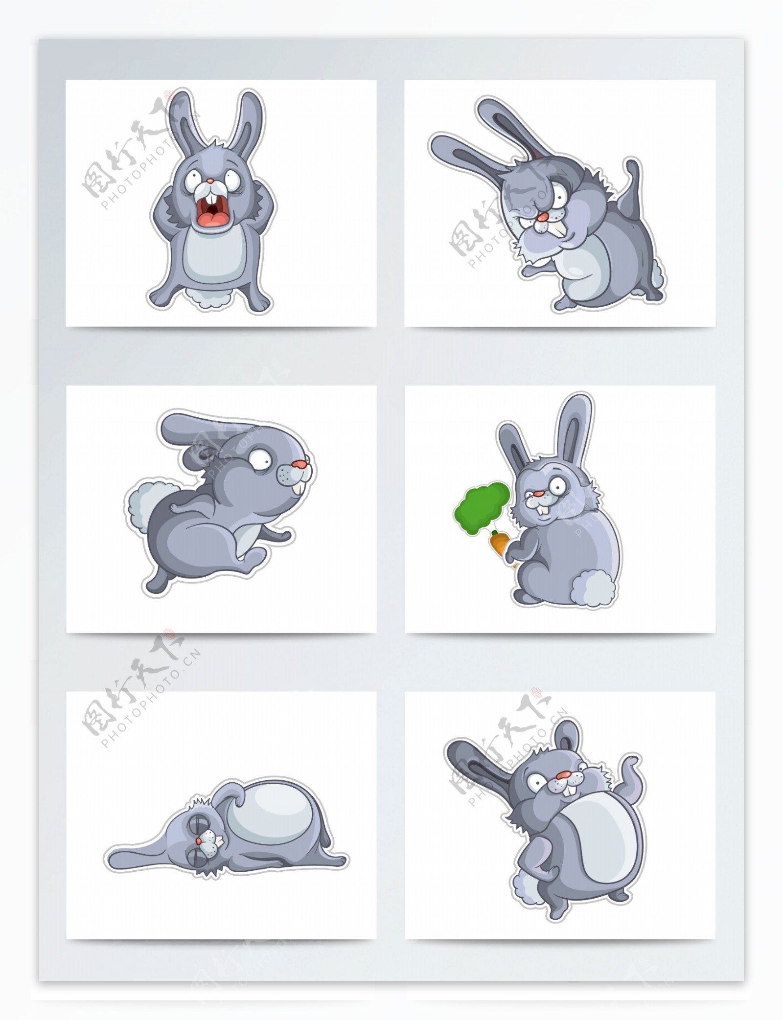 创意卡通兔子素材