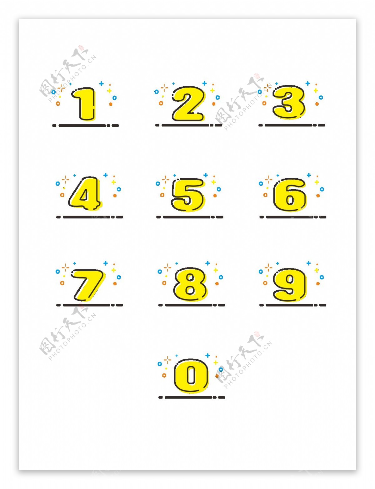 MBE风格数字矢量可商用素材