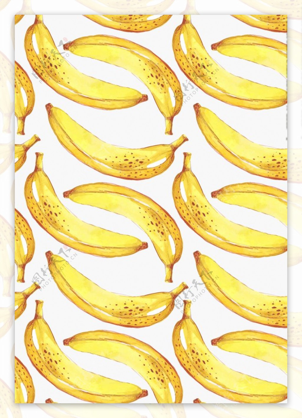 香蕉底纹图案下载