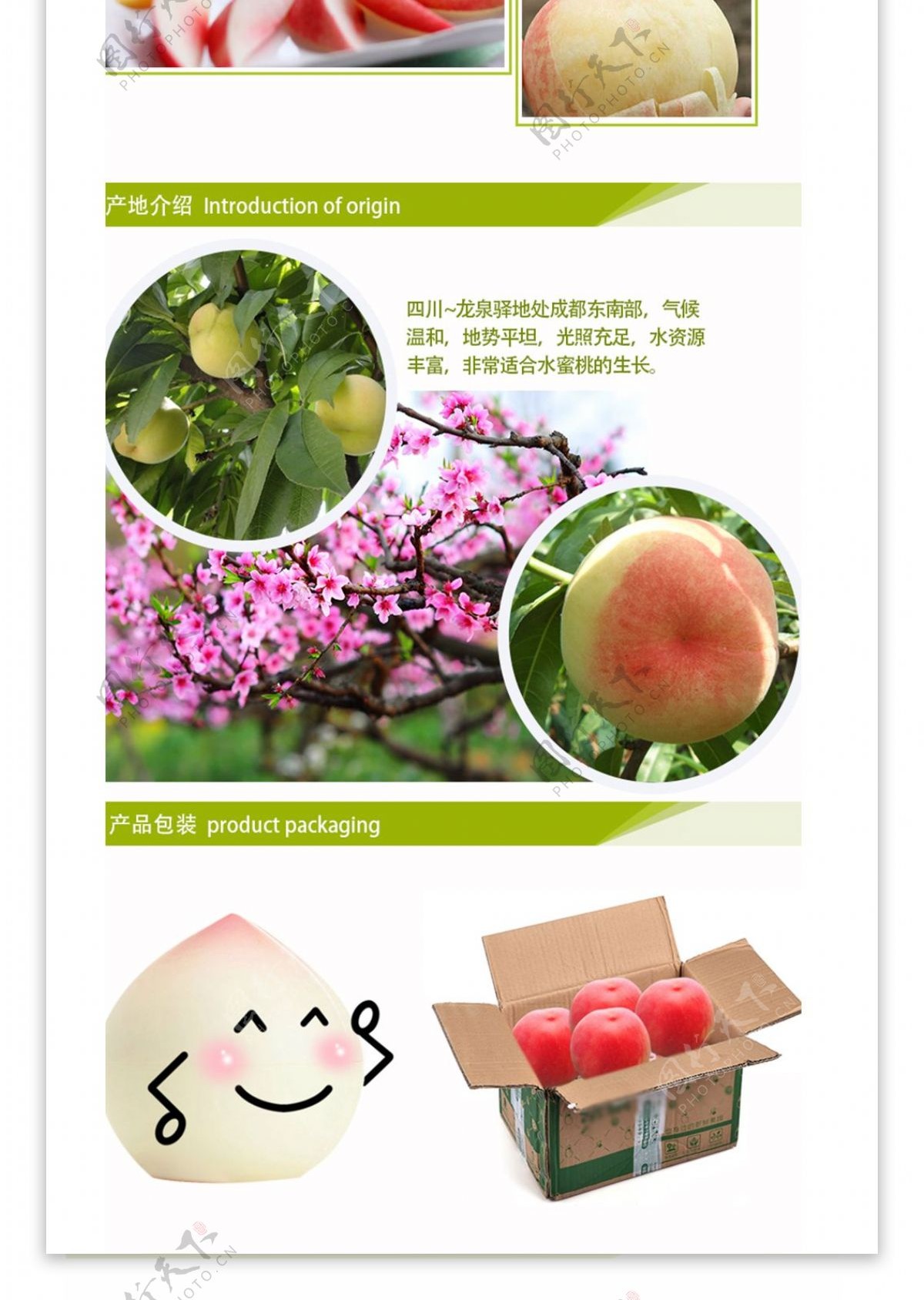 电商淘宝桃子水果生鲜详情页设计