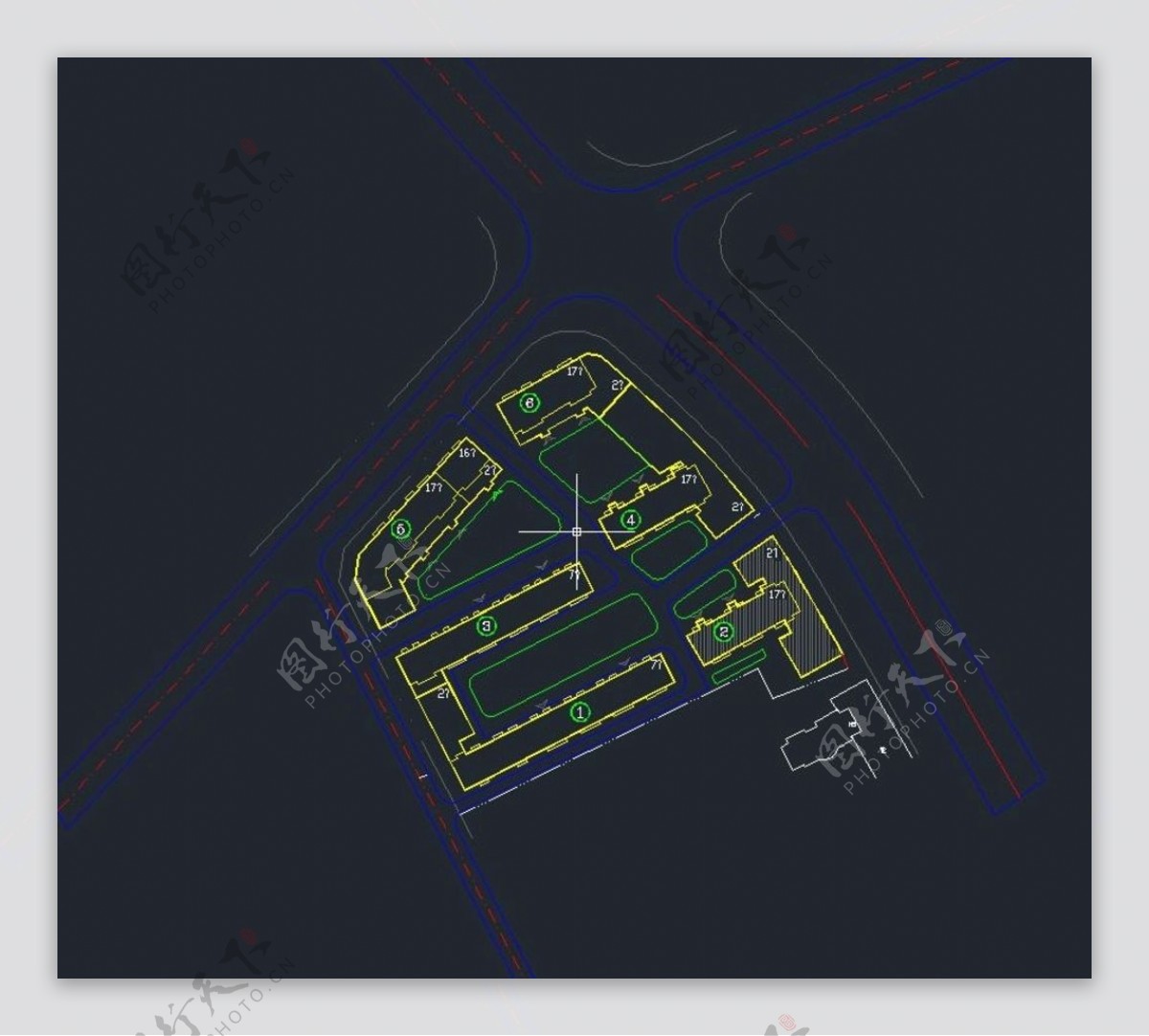 cad小区地形