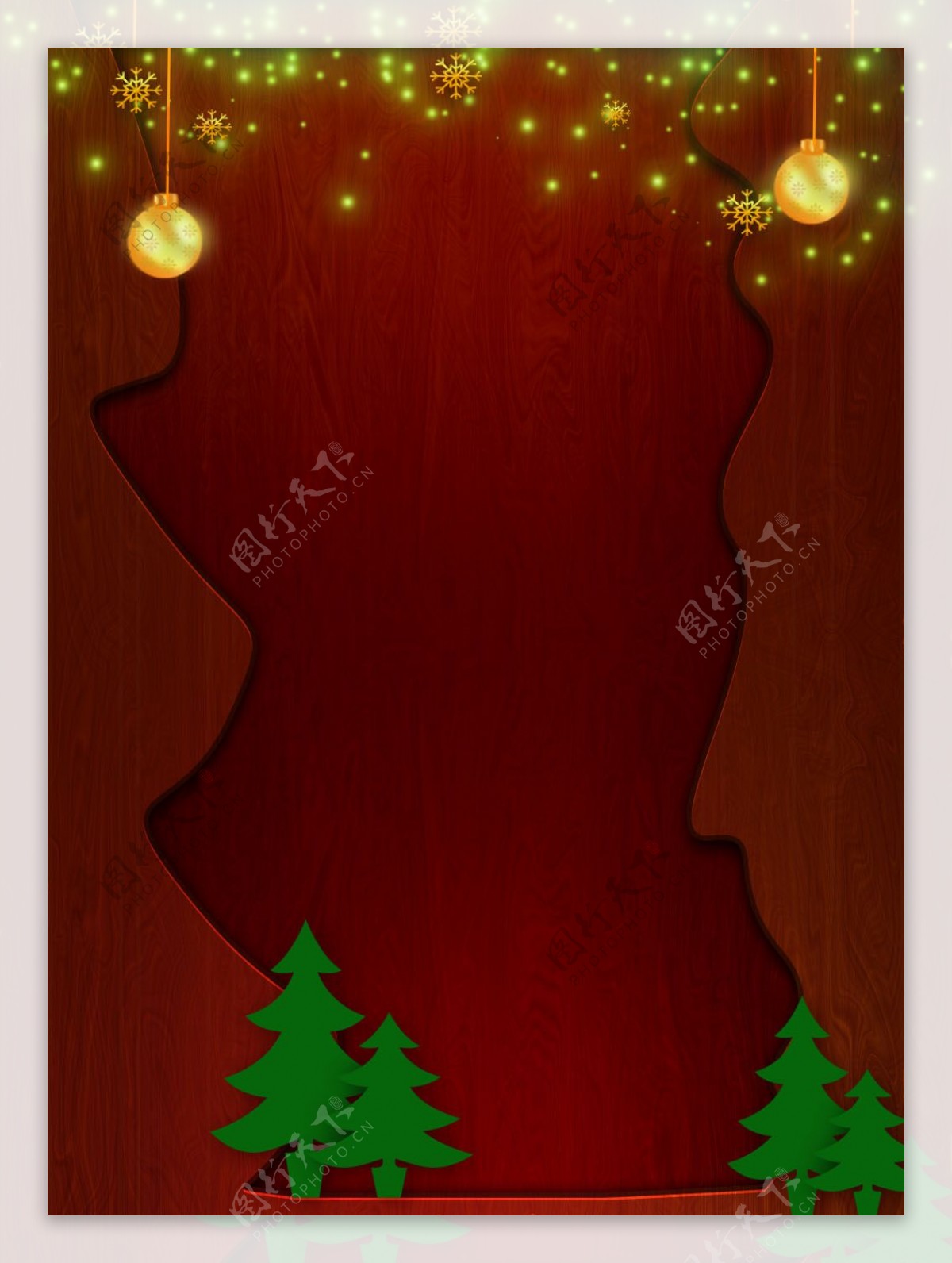 原创褐色圣诞节木纹质感纹理背景素材