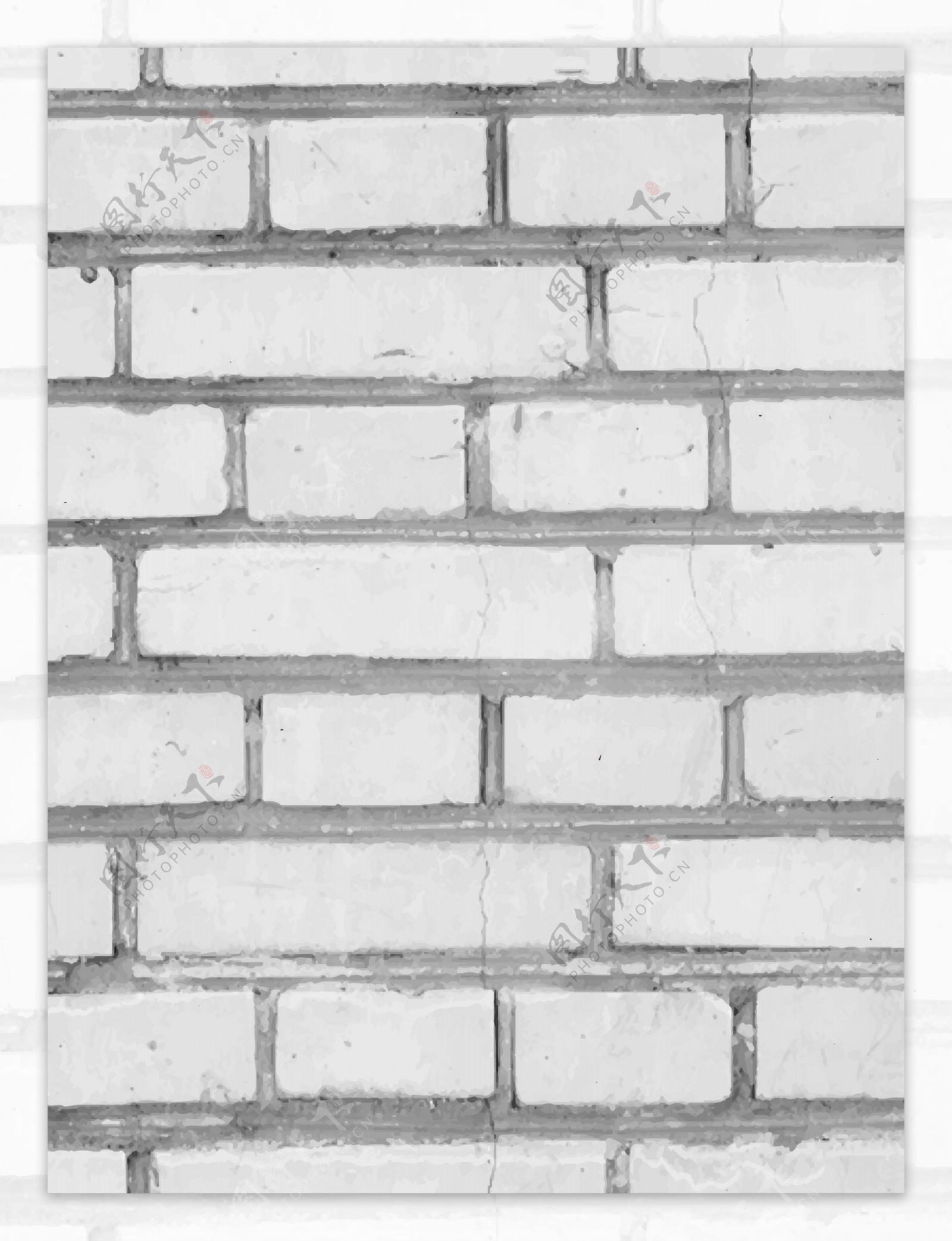灰色简约砖墙装饰墙纸背景