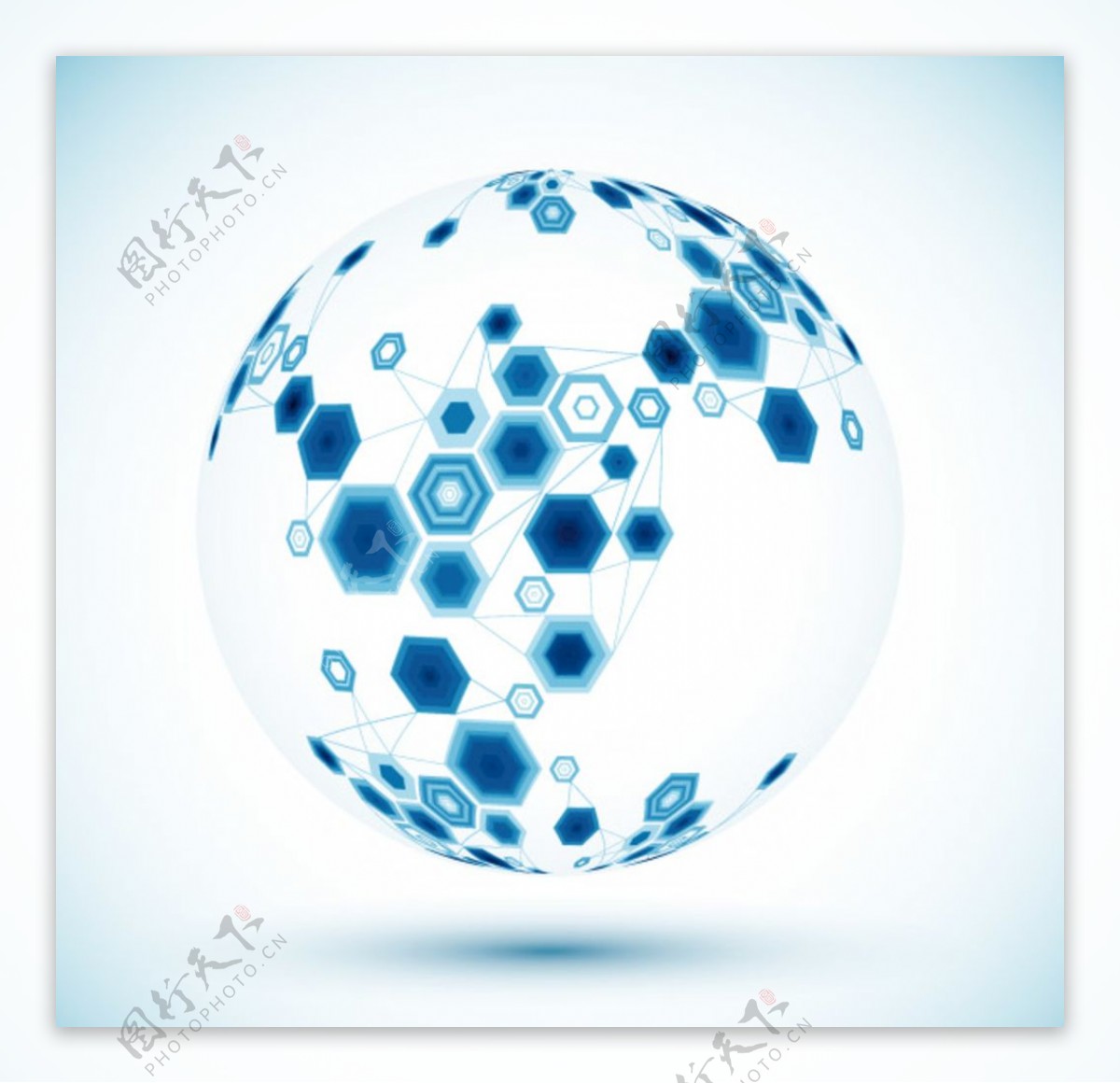 透明圆球抽象背景