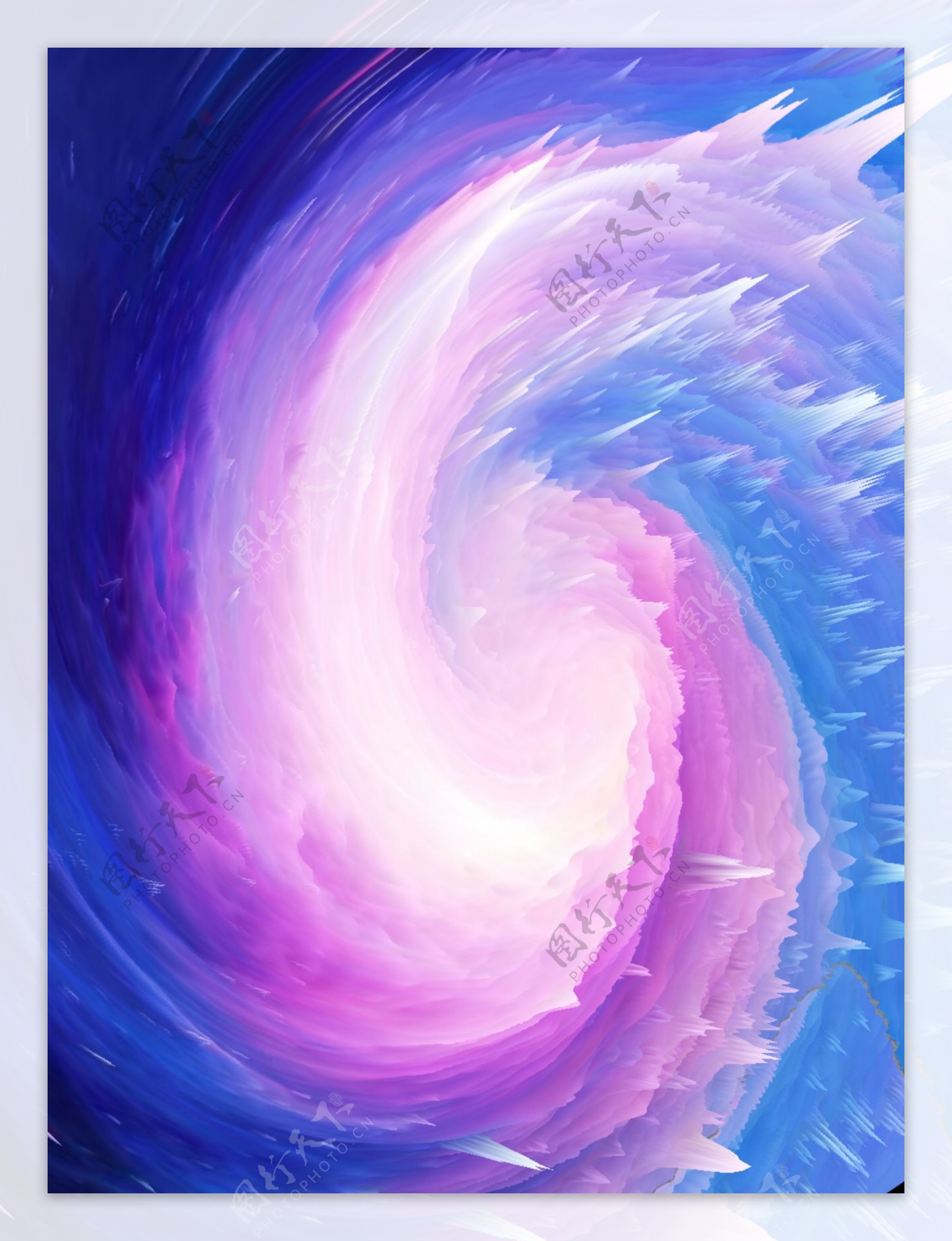 全原创蓝紫色漩涡抽象3d质感背景7