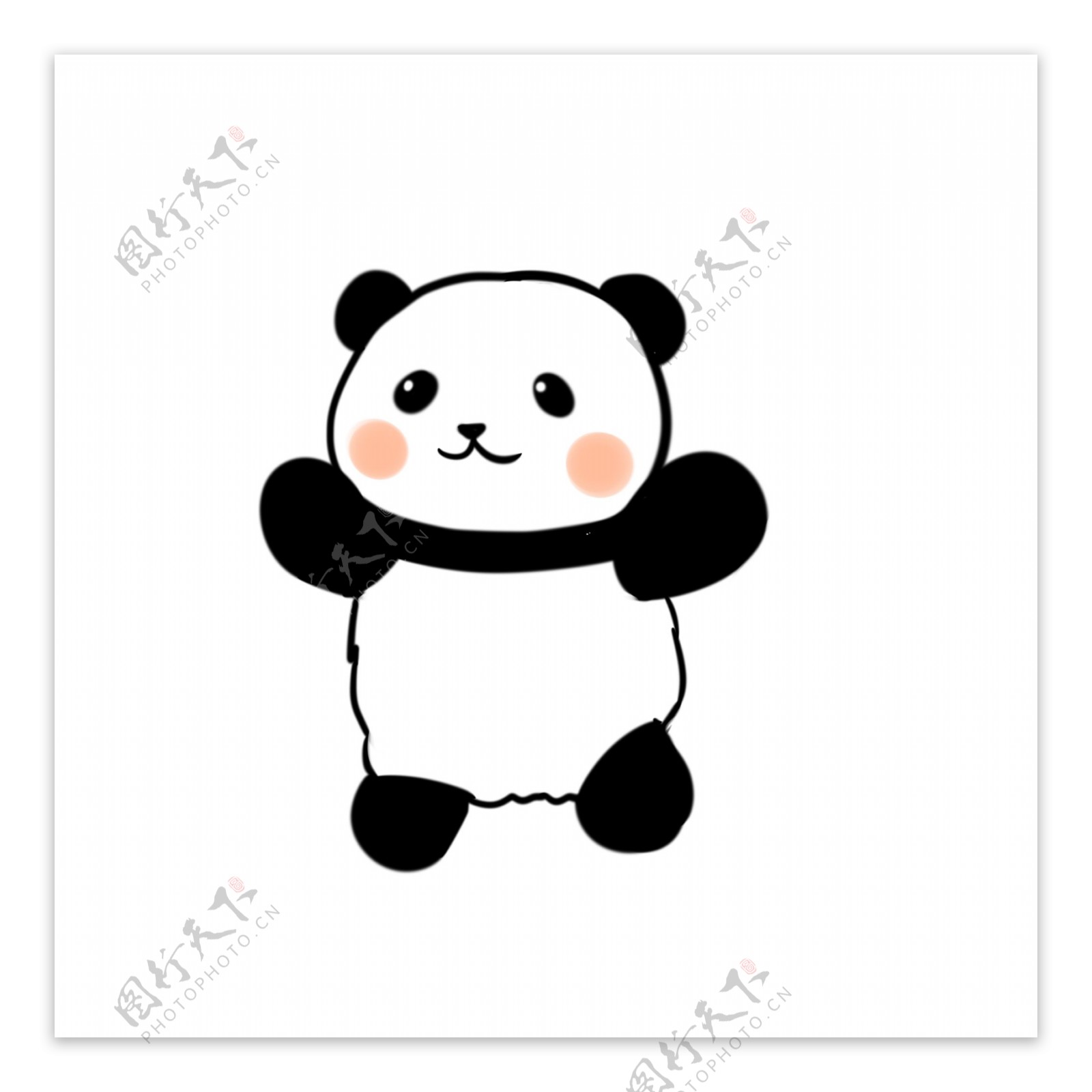 原创可爱熊猫表情包素材
