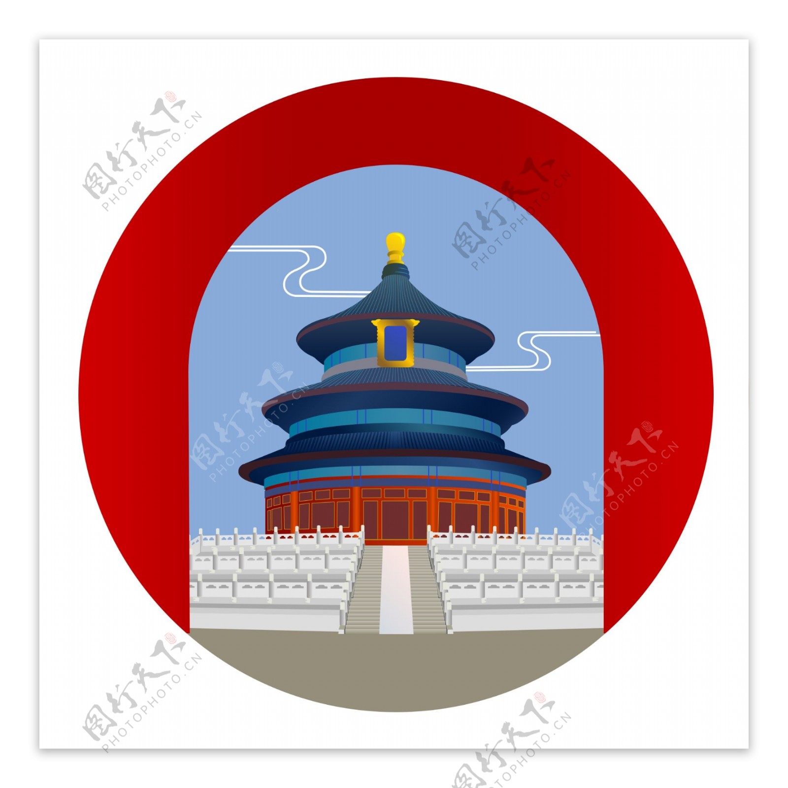 商用北京中国古代建筑祭奠天坛