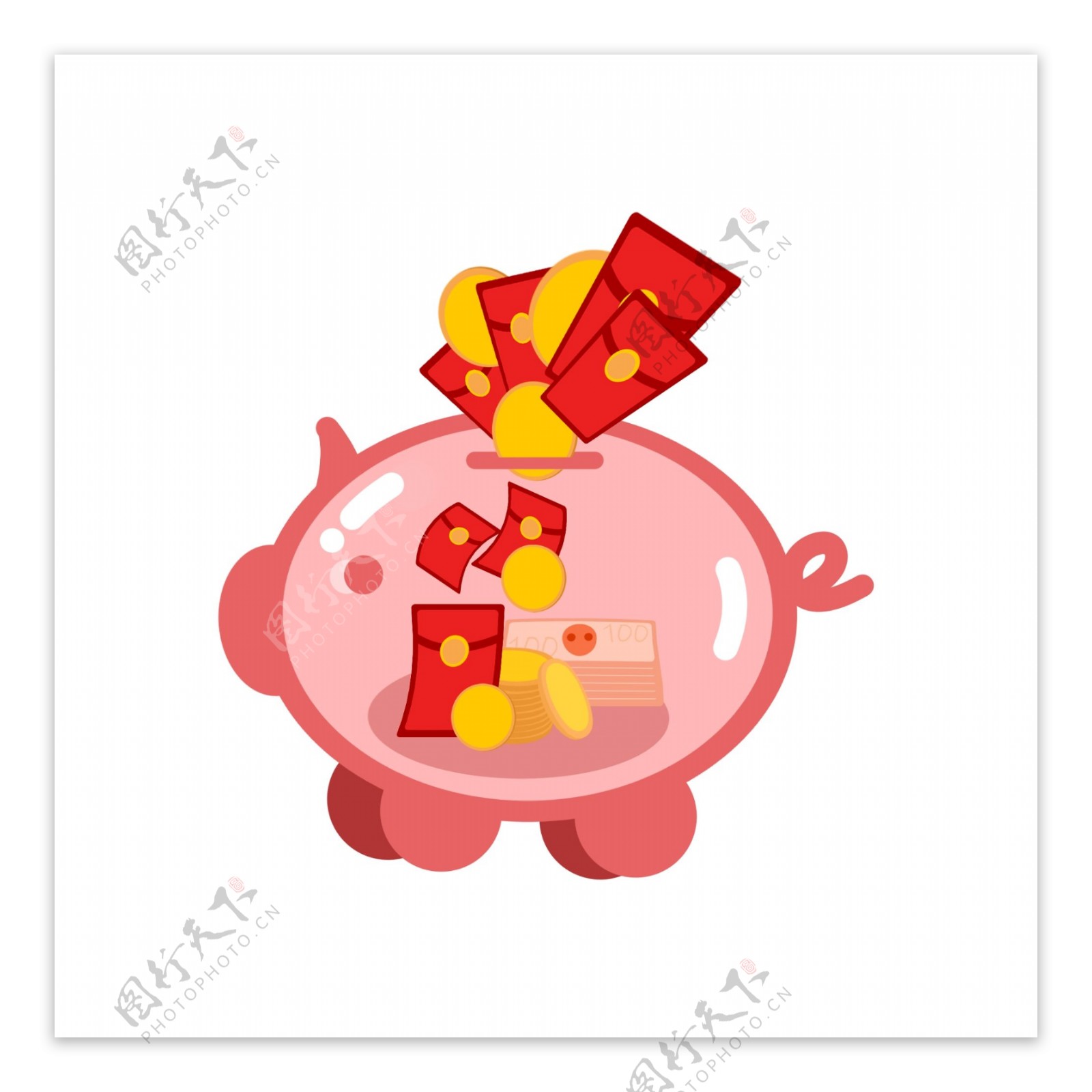 春节红包猪猪存钱罐