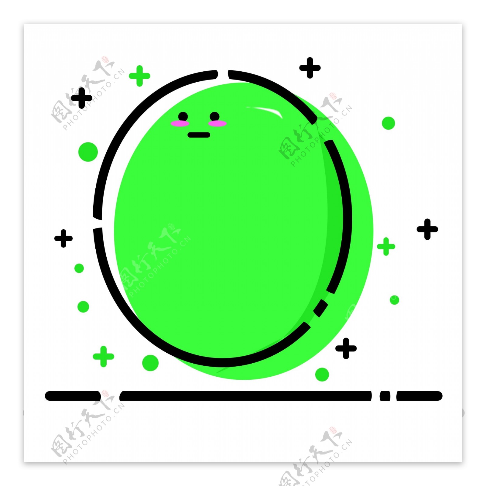 绿色MEB装饰纹理边框可商用