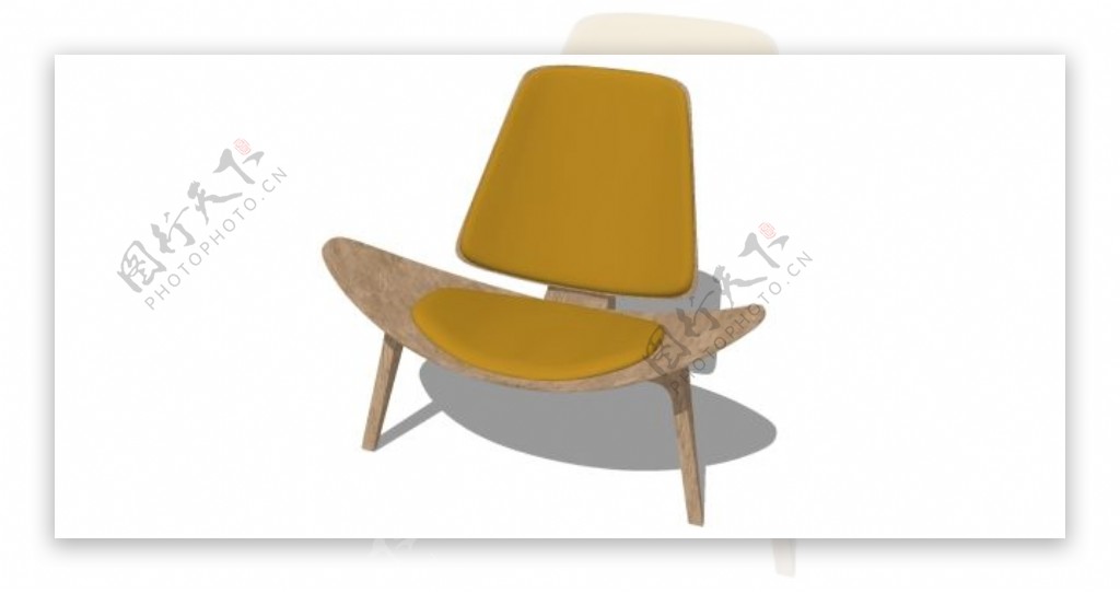 创意客厅舒适椅子su模型
