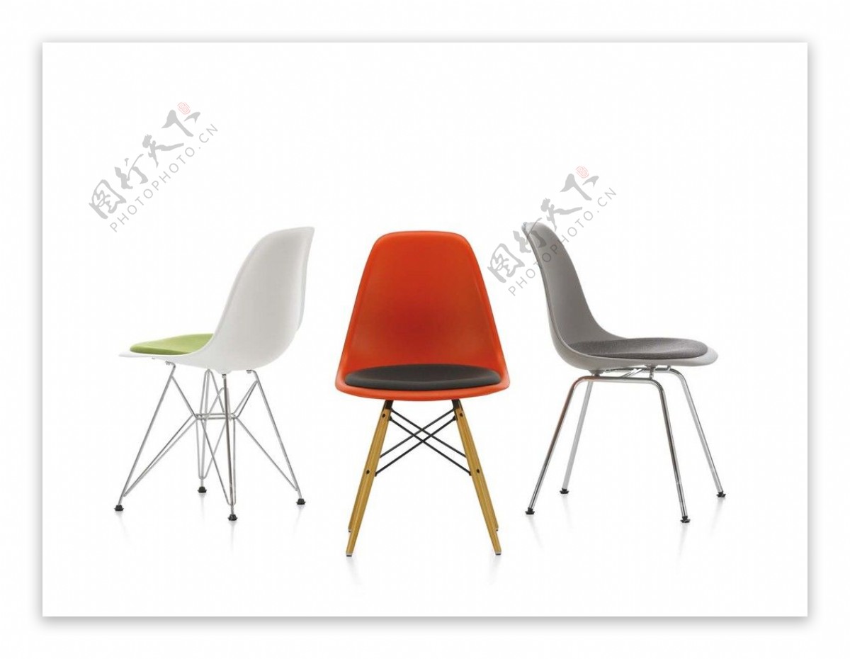 现代时尚多色椅子模型素材