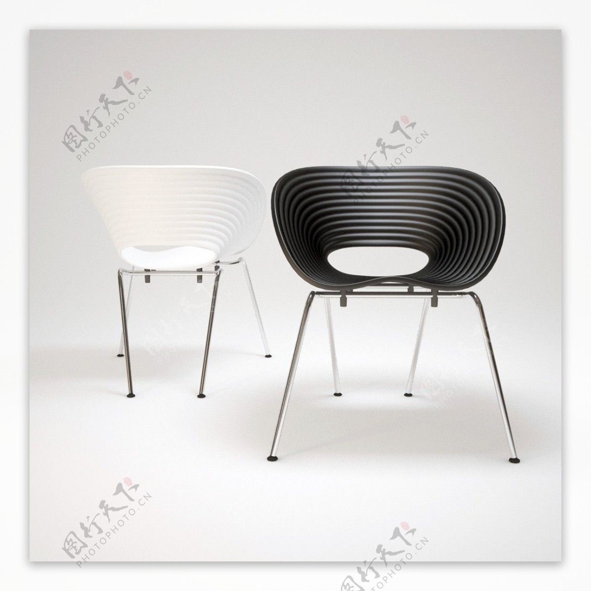 工业工艺休闲椅子3d模型