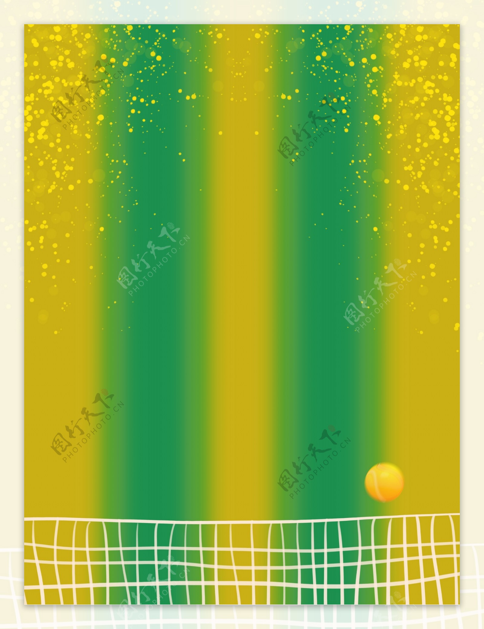 清新彩色法国网球公开赛背景