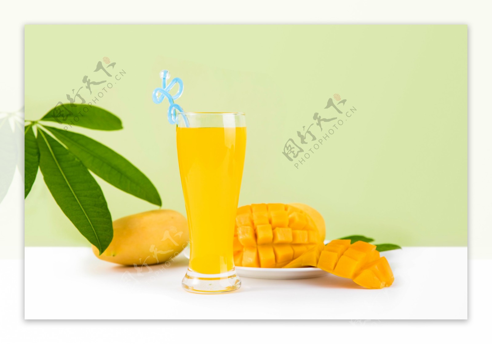 鲜榨芒果汁图片素材-编号15958949-图行天下