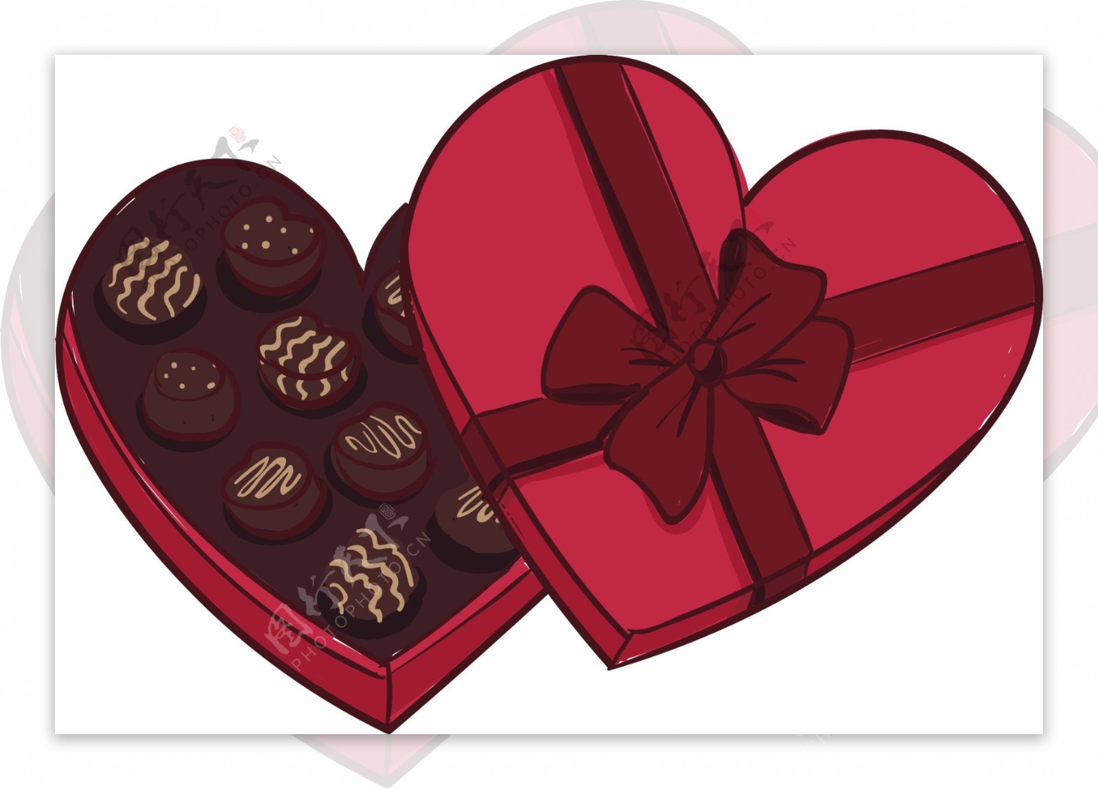 巧克力情人节礼物设计元素