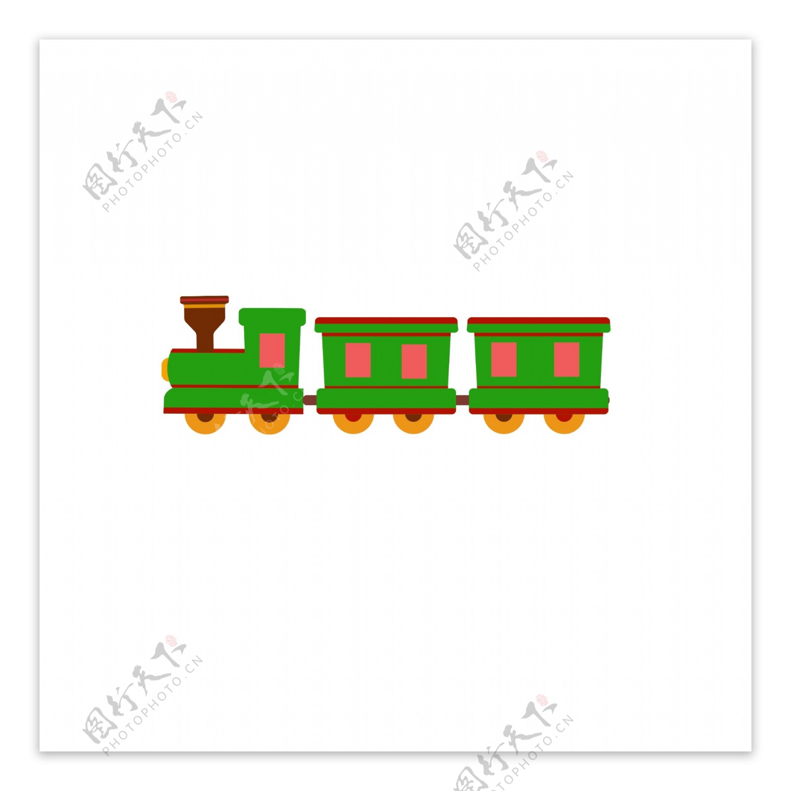 小火车绿色儿童玩具长款