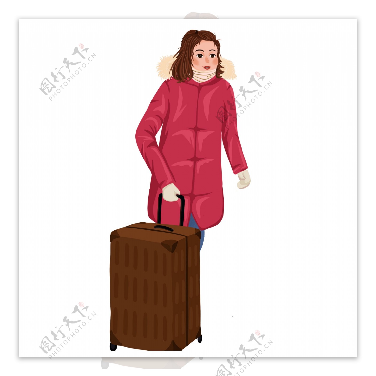 商务女士在机场拉着行李箱_站酷海洛_正版图片_视频_字体_音乐素材交易平台_站酷旗下品牌