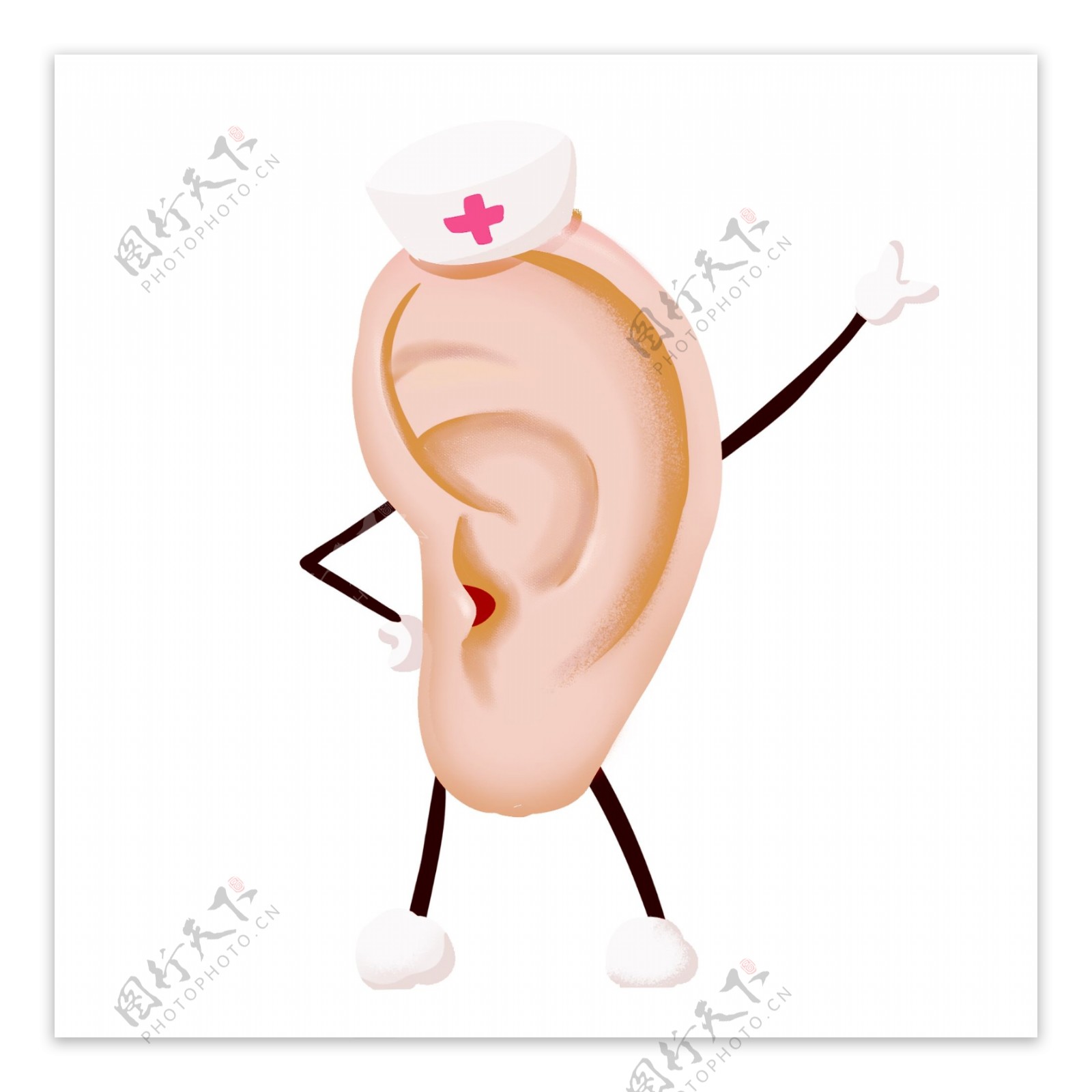 卡通耳朵爱耳日耳朵元素