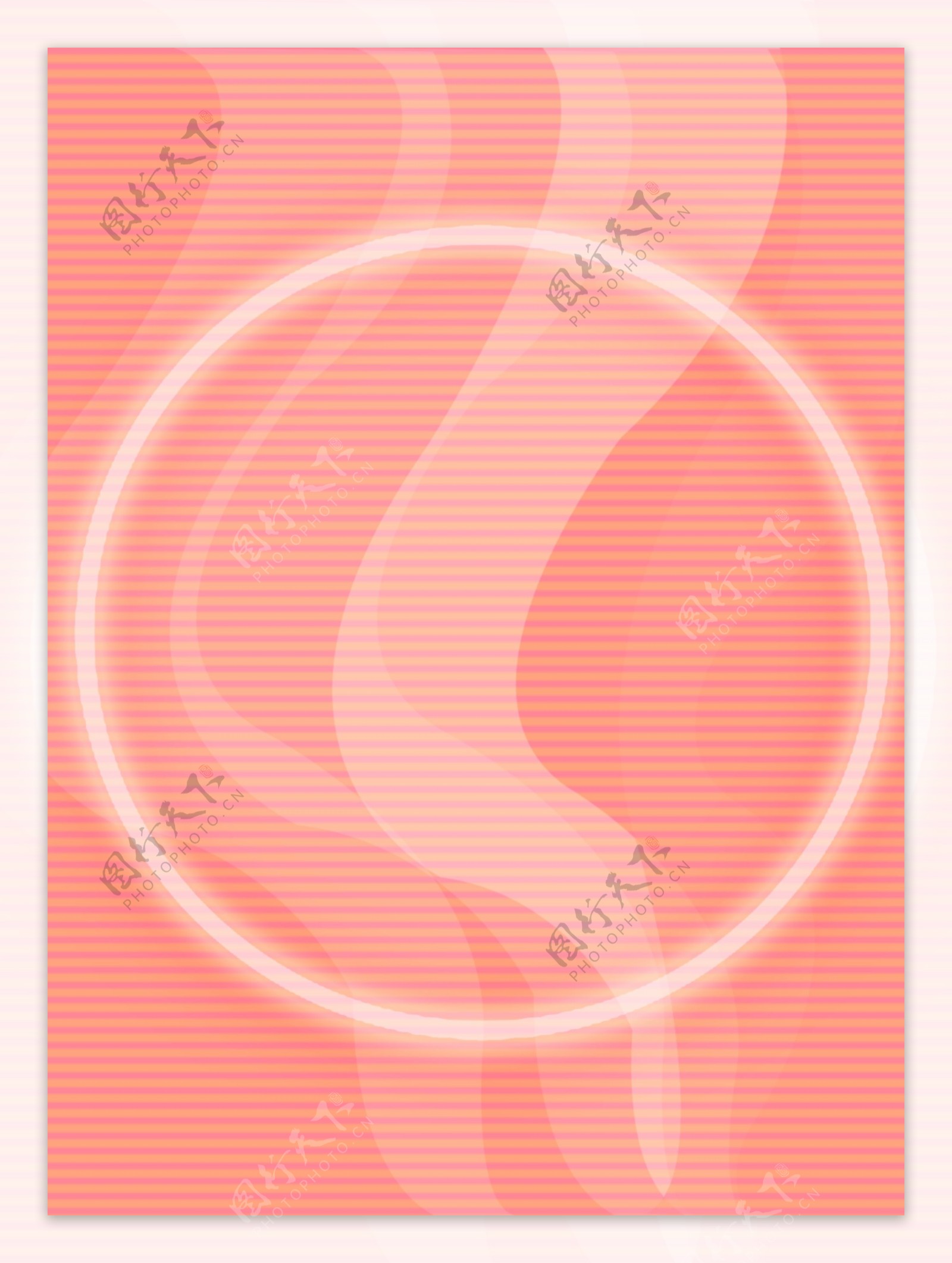 发光条纹粉色圆圈科幻光线